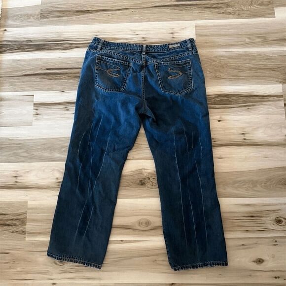 Vintage Seven7 Women's Straight Jeans Size 22 Blue Medium Wash Distressed - Picture 4 of 8